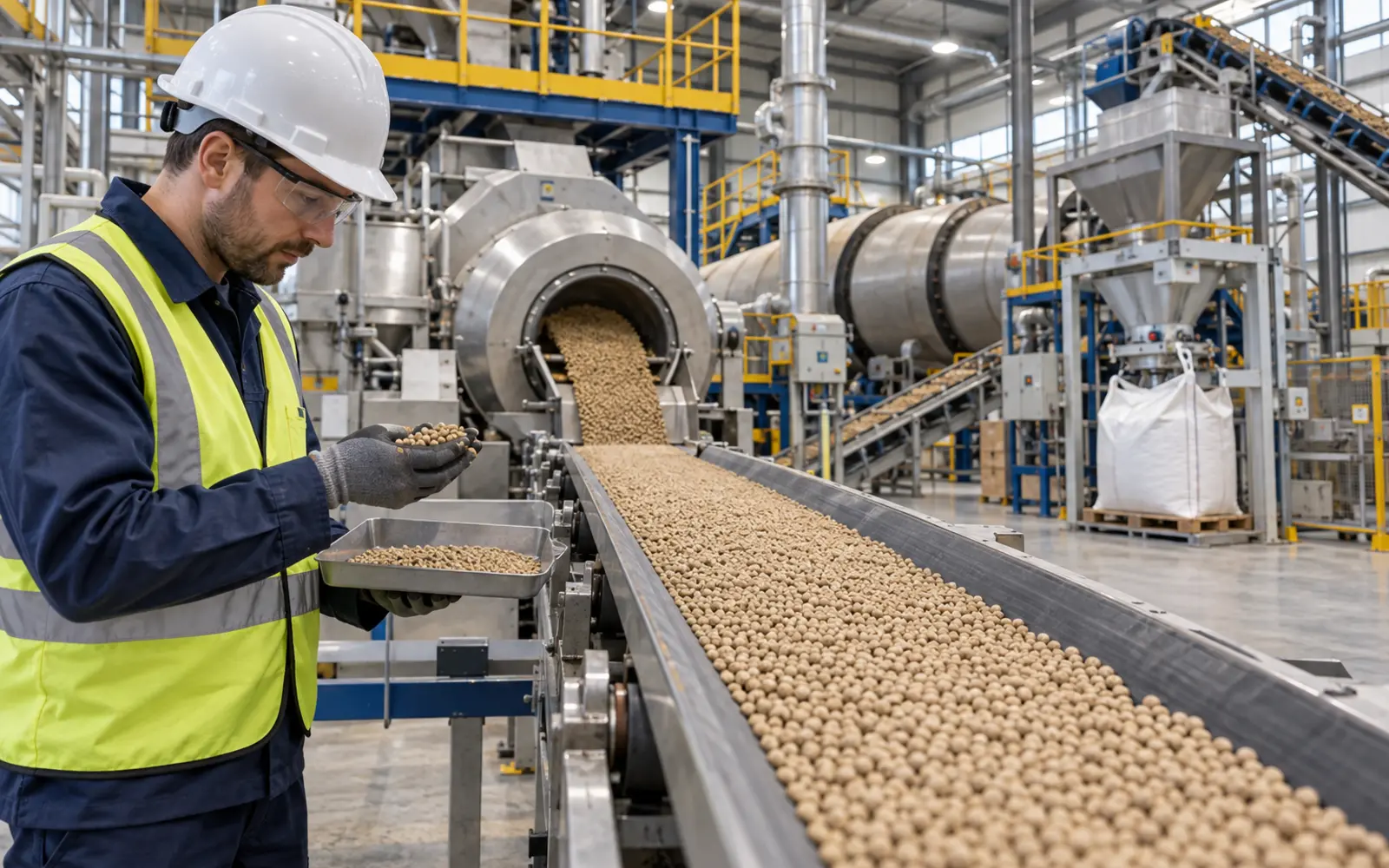 Moderne Bentonit-Granulationsproduktionslinie